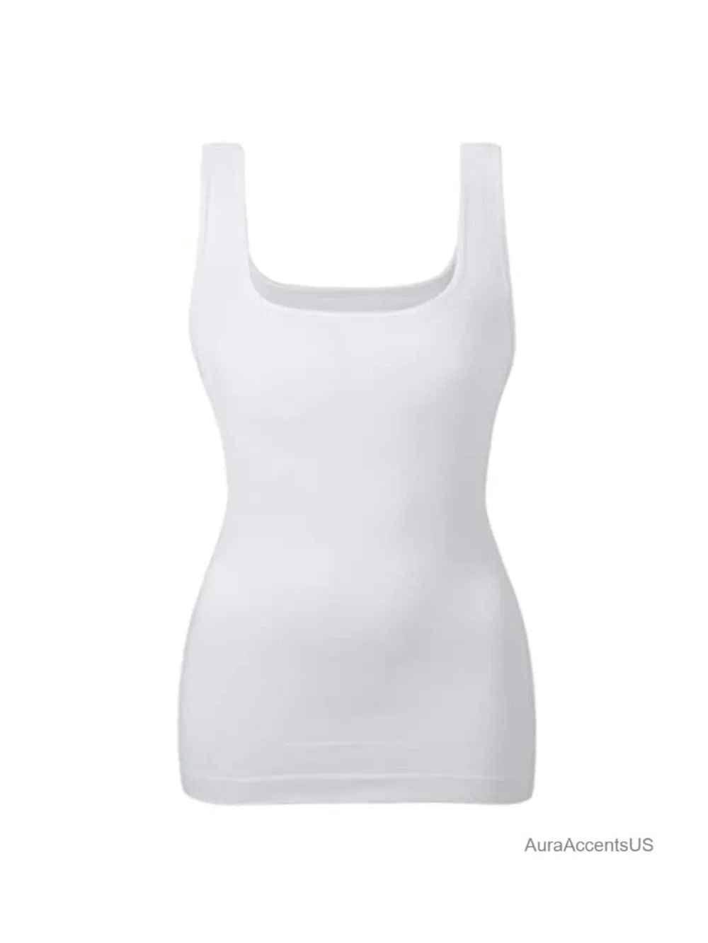 Tummy Control Shapewear Tank Top Seamless Square Neck Compression Body Shaper
